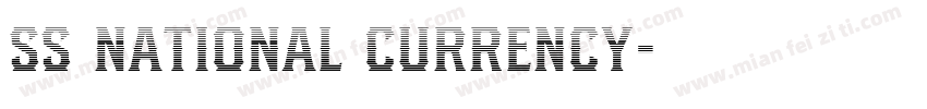 SS National Currency字体转换